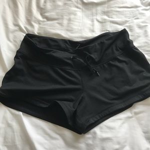 zella, black, short shorts